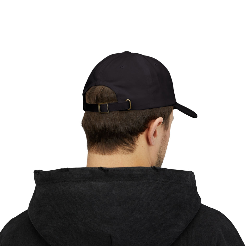 Techno Papi Dad Cap — Embroidered "Classic Dad" White Baseball Hat