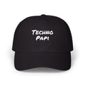 Techno Papi Dad Cap — Embroidered "Classic Dad" White Baseball Hat